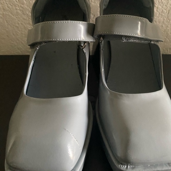 Jeffrey Campbell Reine Mary Jane SquareToe Blue Y2K Goth Platform Pumps 6.5 - Picture 4 of 16